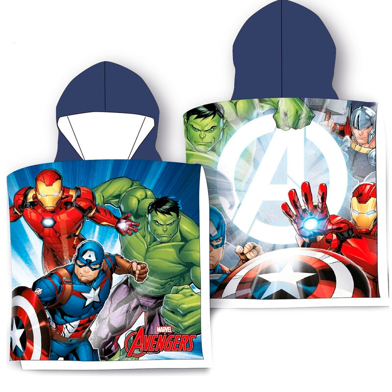 Marvel Avengers Bomull Poncho Handduk