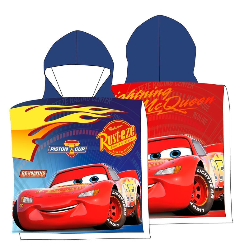 Disney Cars Bomull Poncho Handduk