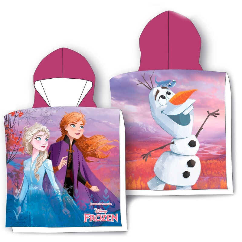 Disney Frozen Bomull Poncho Handduk