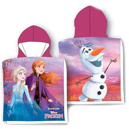 Disney Frozen Bomull Poncho Handduk