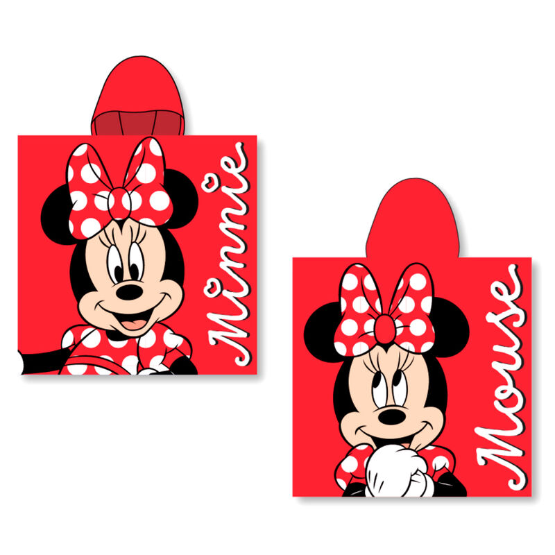 Disney Minnie Bomull Poncho Handduk