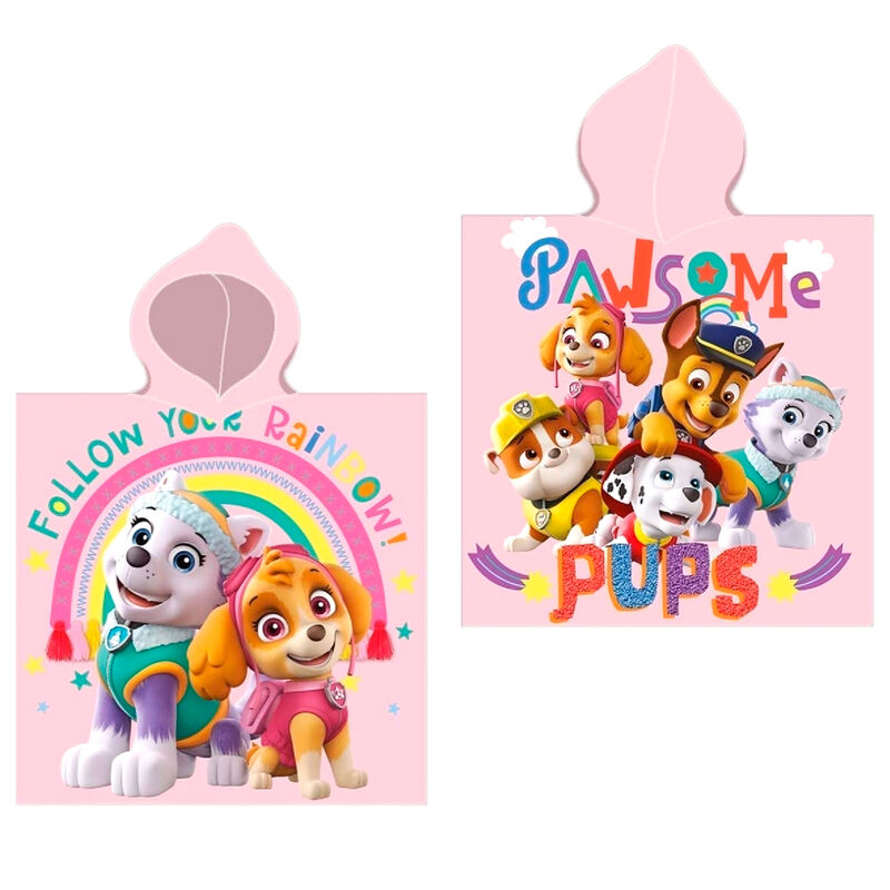 Paw Patrol Bomull Poncho Handduk