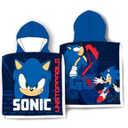 Sonic The Hedgehog Bomull Poncho Handduk