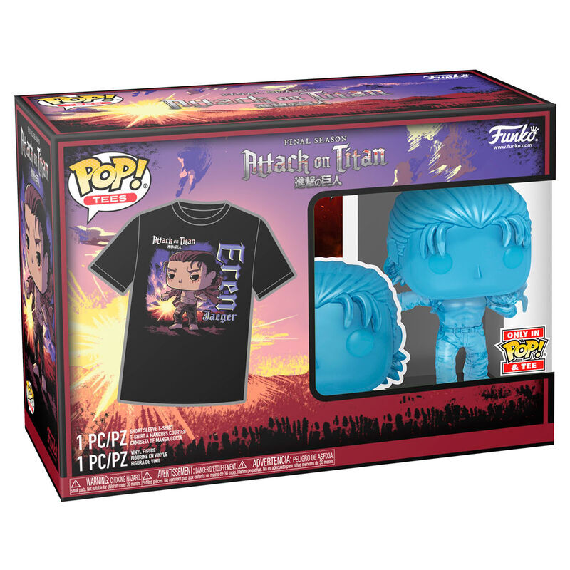 POP & Tee Figur Set - Attack on Titan Eren Exclusive Storlek S