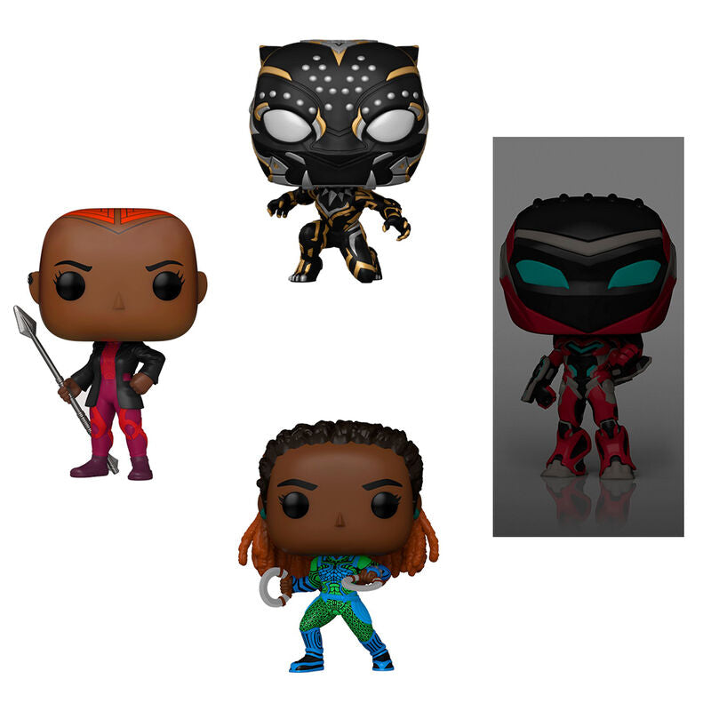 POP Pack 4 Figurer Marvel Black Panther Wakanda Forever Exklusiv
