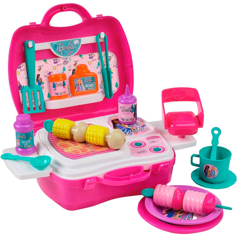 Barbie Glamping Set med Grill och Tillbehör