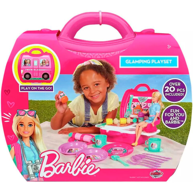 Barbie Glamping Set med Grill och Tillbehör