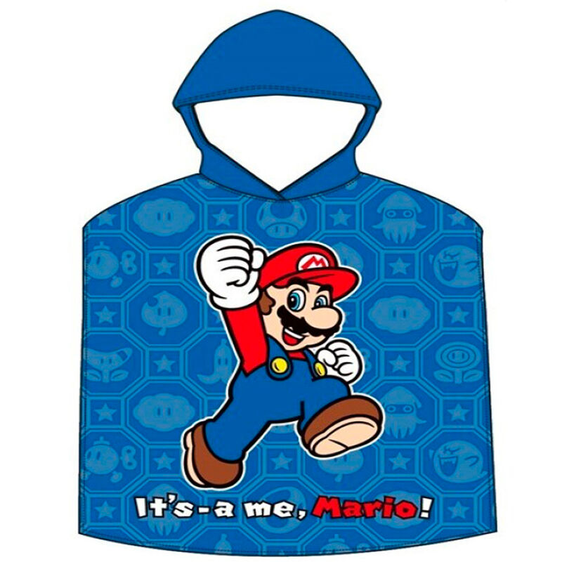 Super Mario Bros bomull poncho handduk