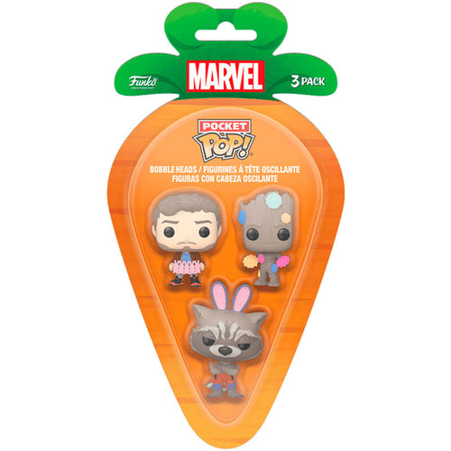 Carrot Pocket POP 3-pack med Marvels Guardians of the Galaxy