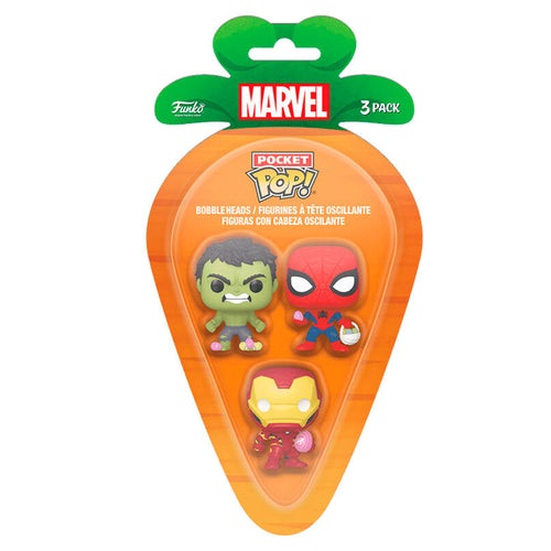 Carrot Pocket POP! Blisterpaket med Spiderman, Hulk och Iron Man