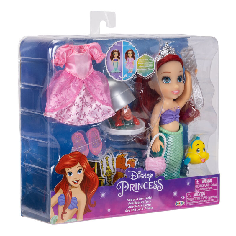 Disney Den Lilla Sjöjungfrun Land och Hav Ariel Docka 15cm