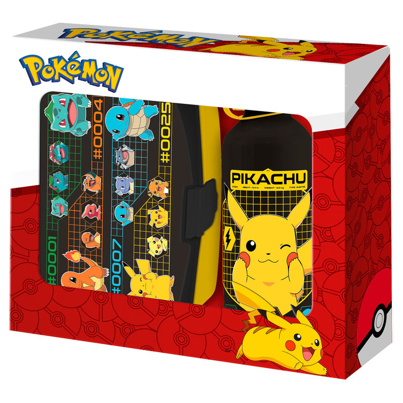Pokemon Lunchbox och Aluminiumflaskset 500ml