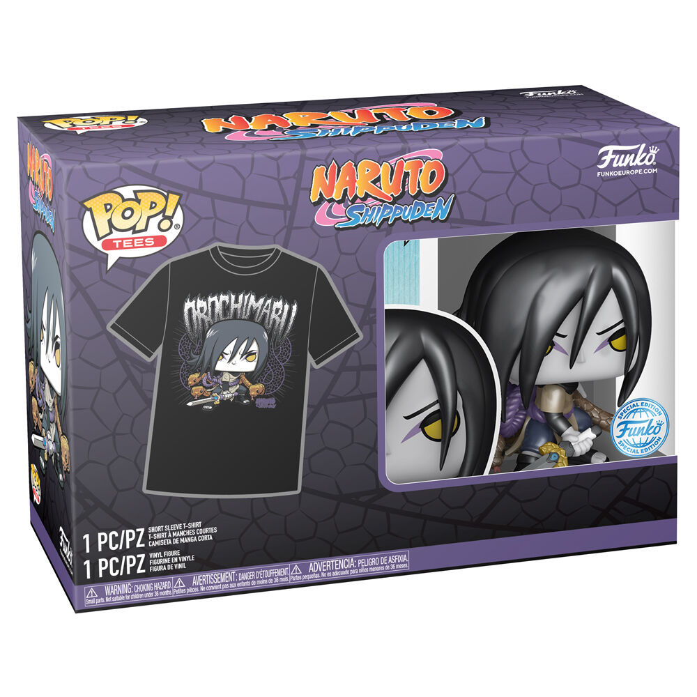 Set figur POP & T-shirt Naruto Shippuden Orochimaru Storlek S