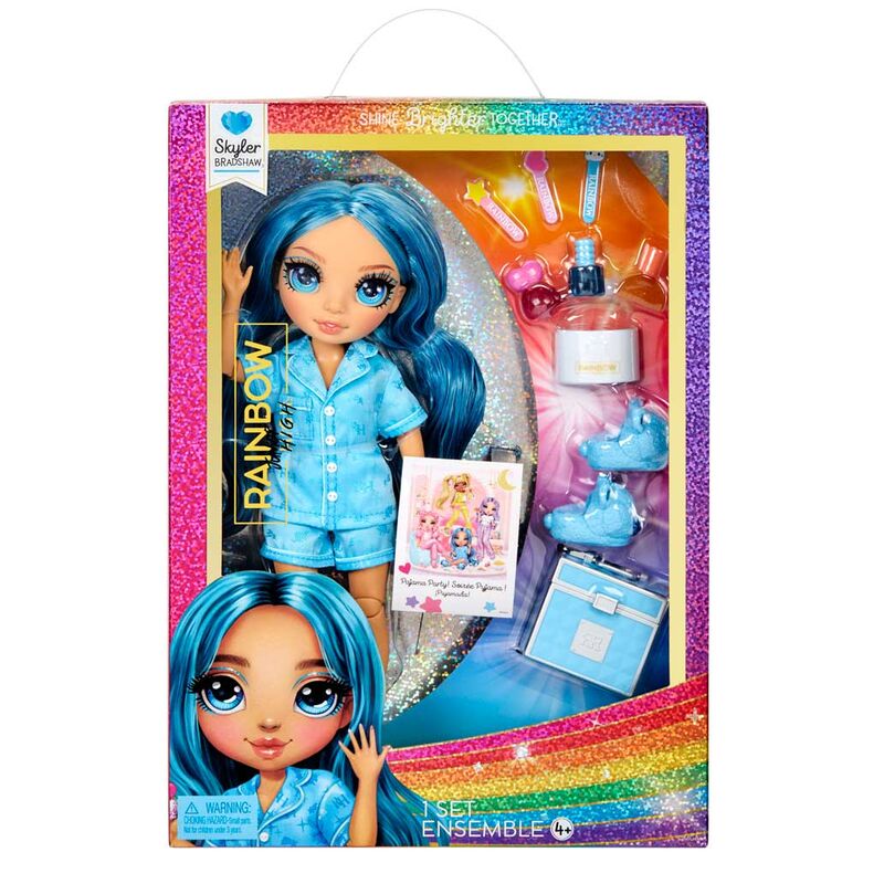 Rainbow High pyjama party Skyler docka 22cm