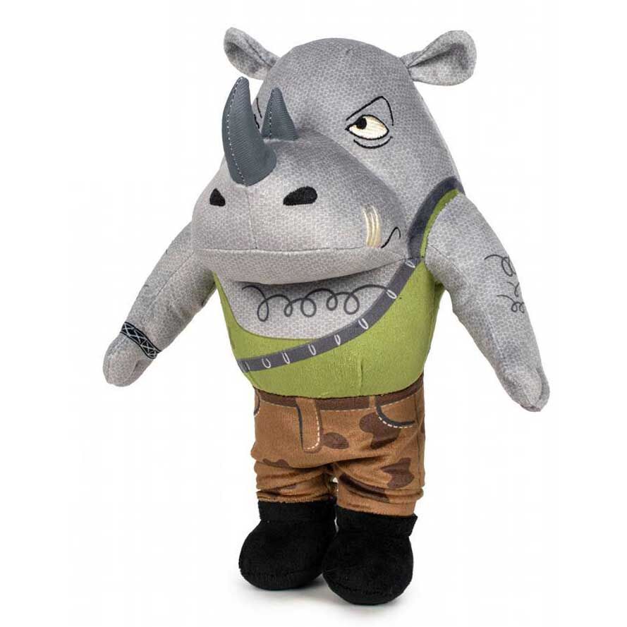 Ninja Turtles Mutant Mayhem Rocksteady gosedjur 28cm