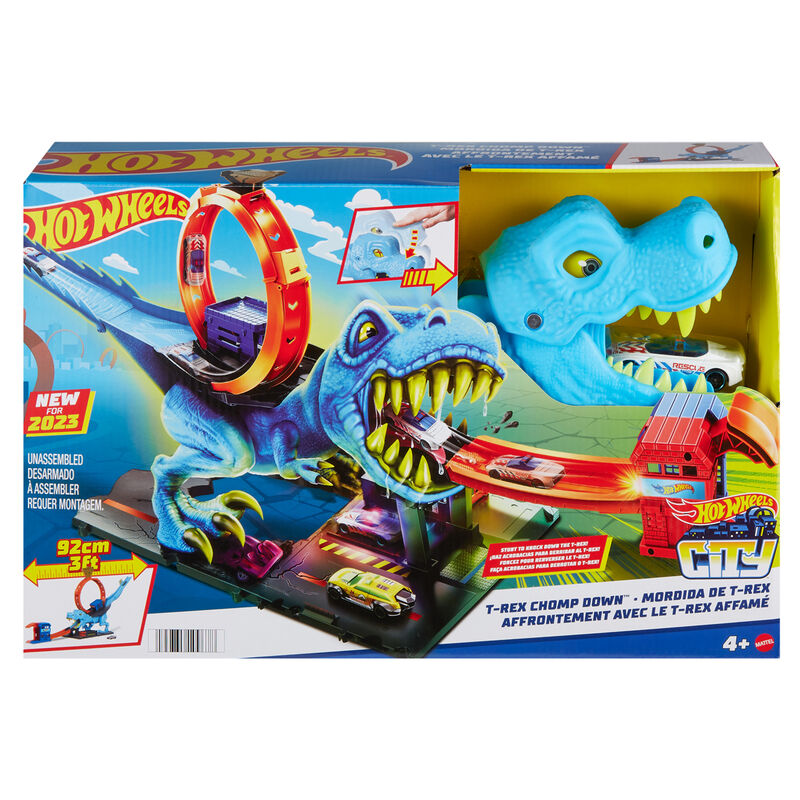 Hot Wheels T-Rex Chomp Down - Spännande Lekset för Barn