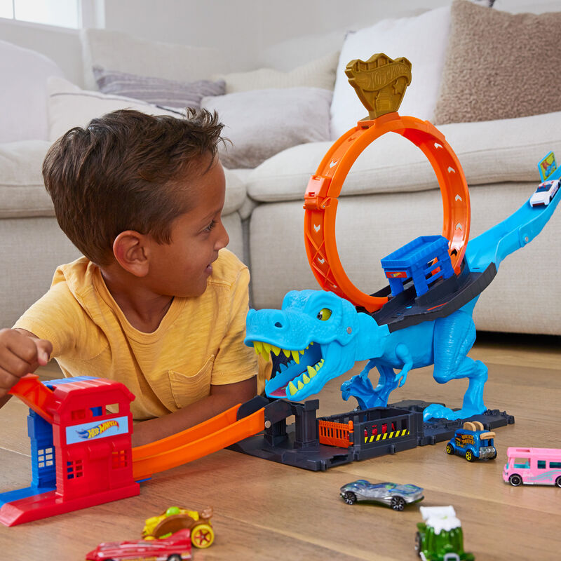 Hot Wheels T-Rex Chomp Down - Spännande Lekset för Barn