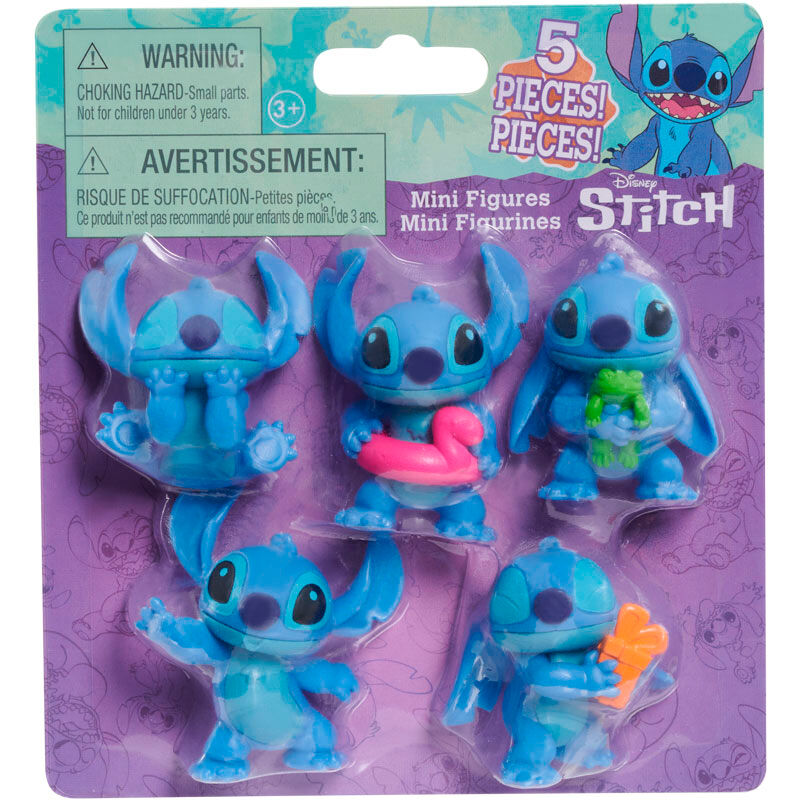 Disney Stitch Set med 5 Figurer