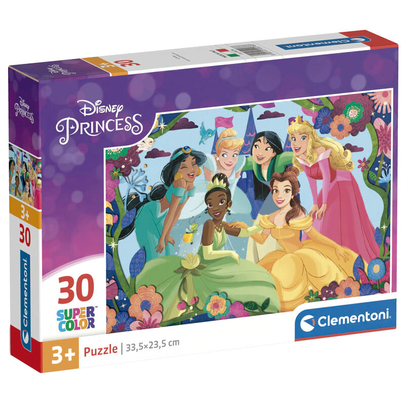 Clementoni Supercolor Disney Princess Pussel 30 Styck Tecknade Serier