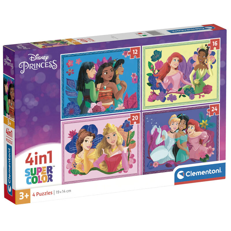 Disney Princess Puzzle 12-16-20-24 bitar