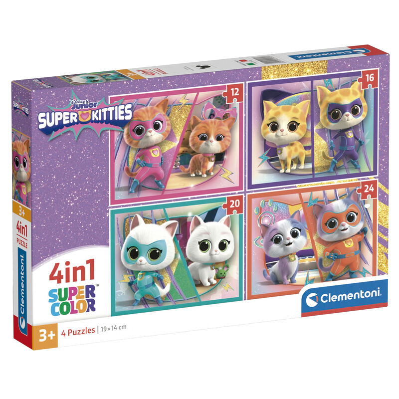 Disney SuperKitties Pussel 12-16-20-24 bitar