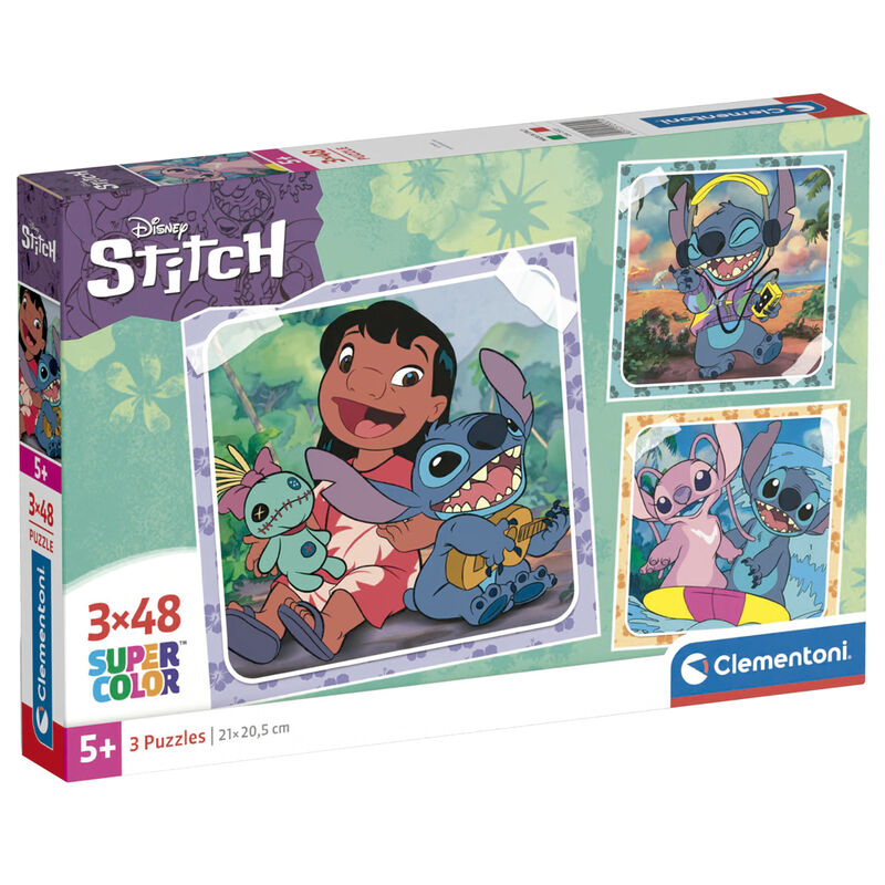 Clementoni Supercolor Stitch Pussel 48 styck Tecknade serier
