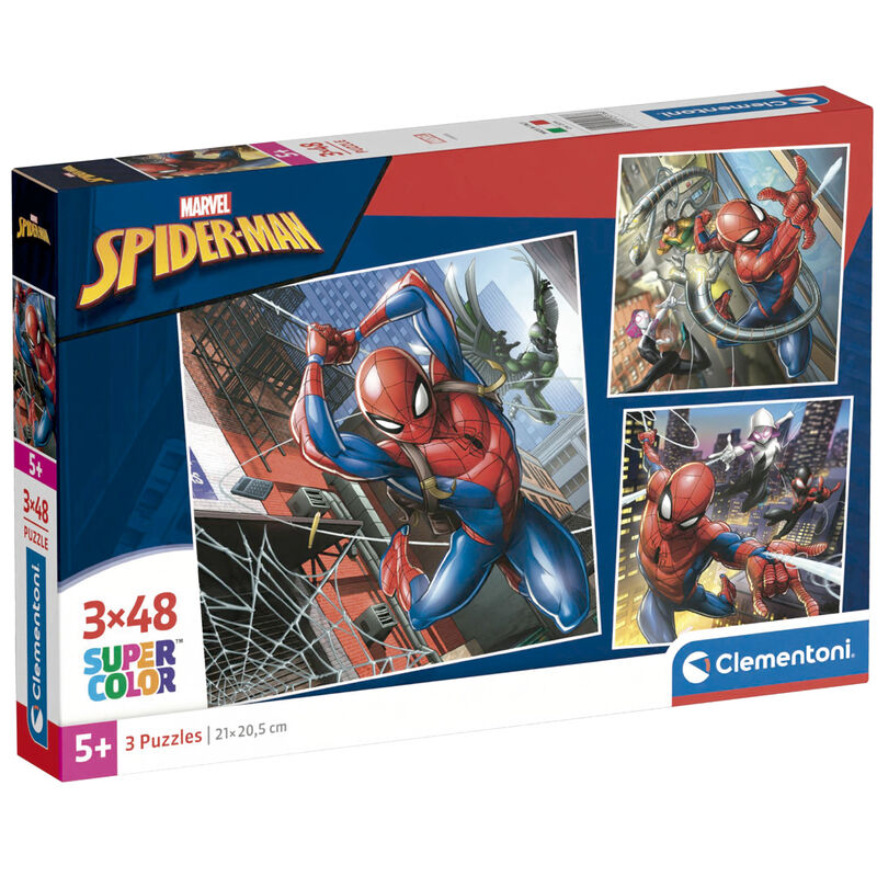 Marvel Spiderman Pussel 3x48 Delar