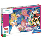 Disney Alice in Wonderland Pussel 104 Bitar