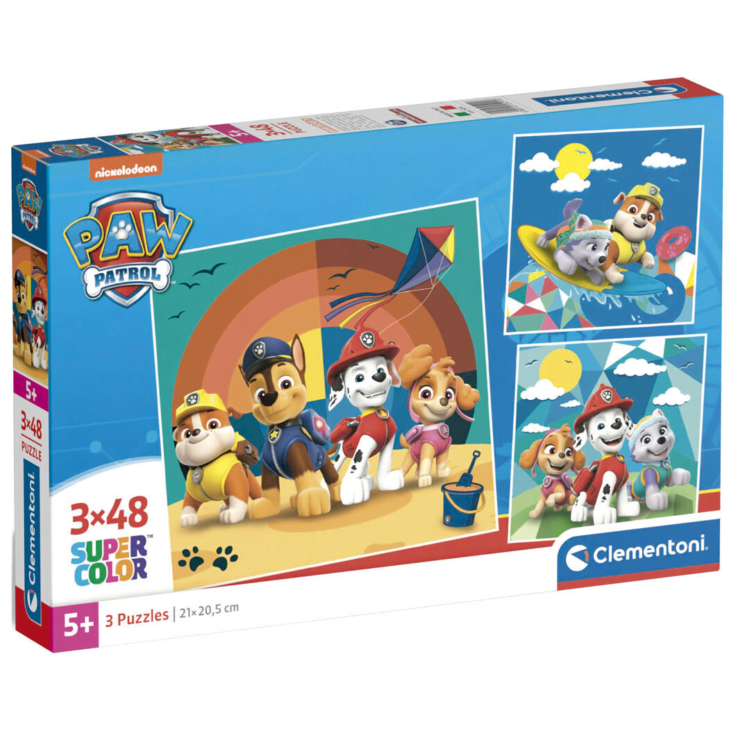 Paw Patrol Pussel 3x48 Bitar - Roligt och Utmanande