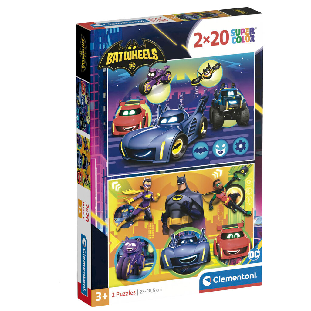 DC Comics Batwheels Pussel 2x60 Bitar