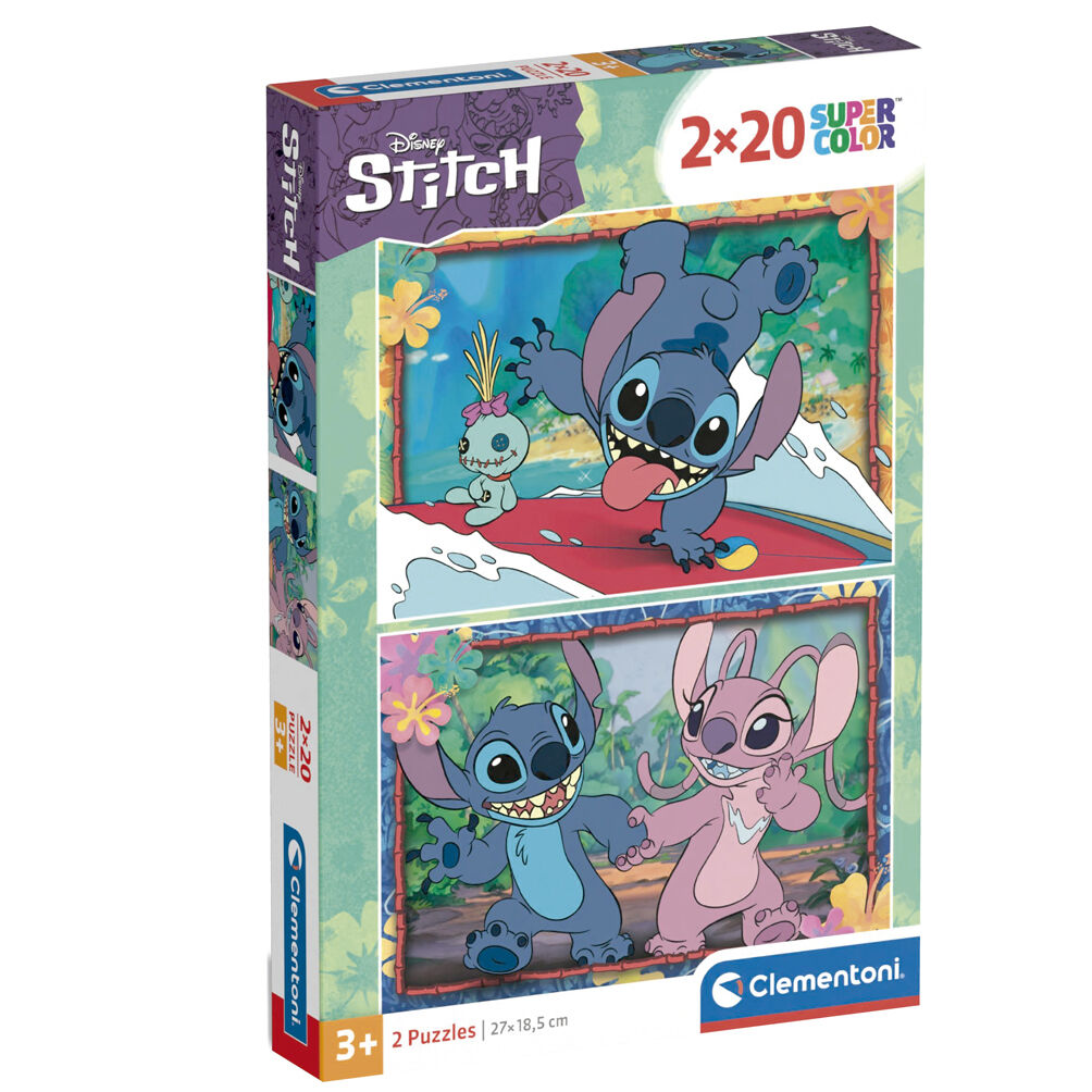 Clementoni Supercolor Disney Stitch Pussel - 20 Styck Tecknade Serier