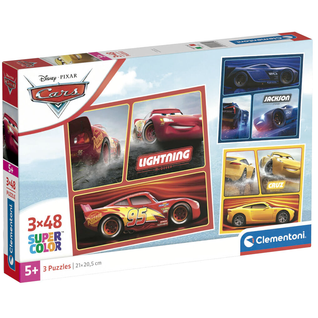 Disney Cars Pussel 3x48 Bitar