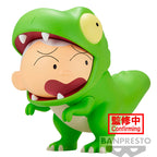 Crayon Shinchan Our Dinosaur Diary Kasukabe Boueitai Tyrannosaurus Masao-kun Figur 11cm