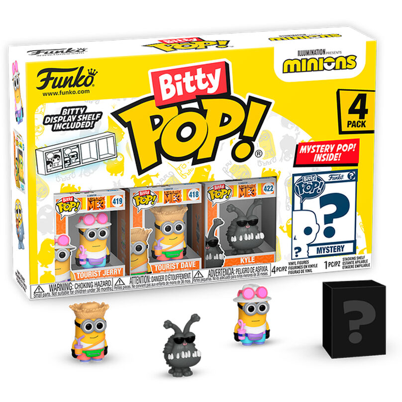 Bitty POP Minions Series 4 - Blister 4 Figuren