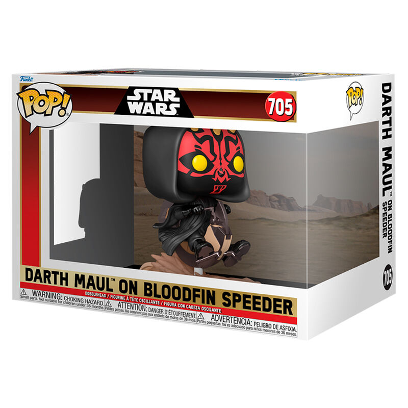 POP Figur Rides Deluxe Star Wars Darth Maul På Bloodfin Speeder