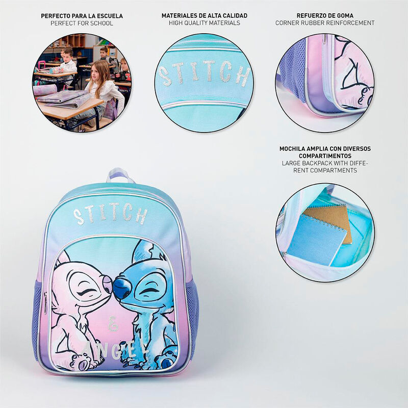 Disney Stitch Ryggsäck 38cm - Perfekt för Barn och Fritid