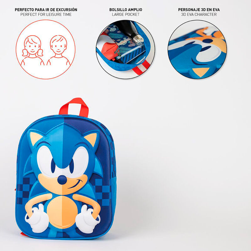 Sonic the Hedgehog 3D Ryggsäck 31cm