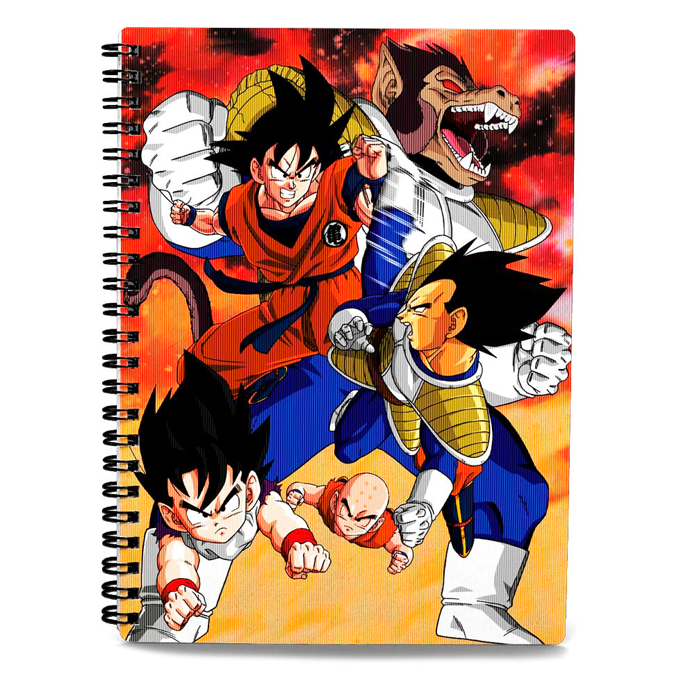 Dragon Ball Z Goku vs Vegeta A2 Anteckningsblock