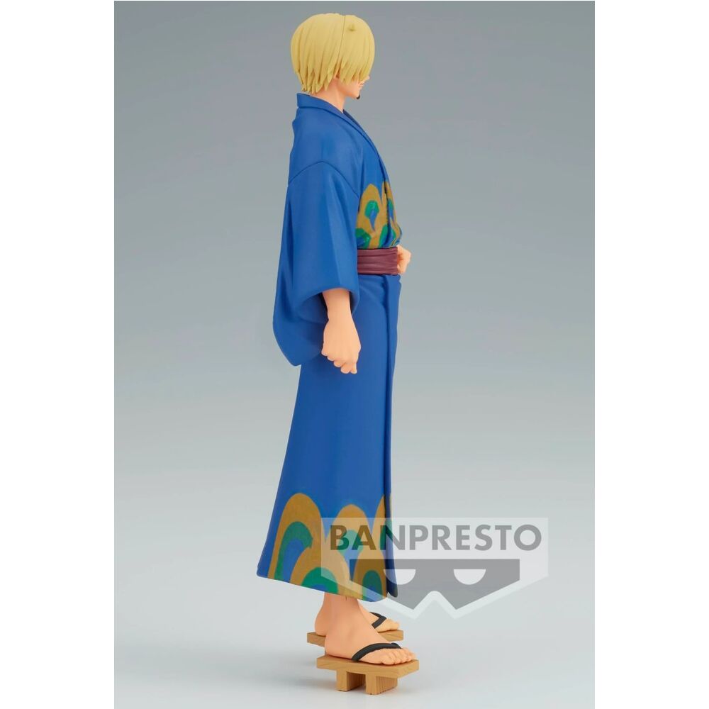 One Piece Grandline Series Wanokuni Yukata Silvers Sanji Figur 17cm