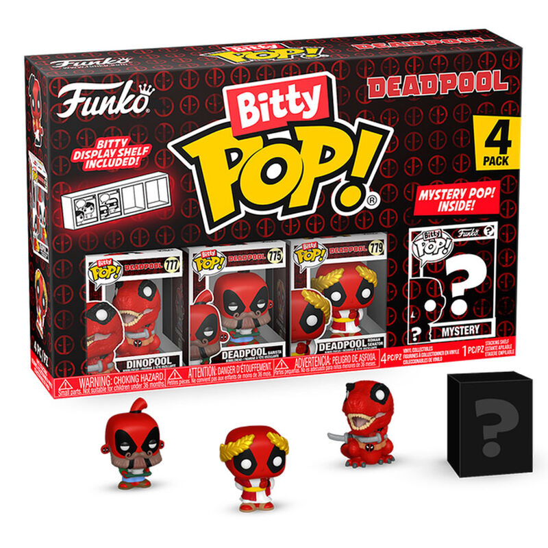 Your favourite Pops! have been shrunk into Bitty Pops! Expand your collection with this assortment of Bitty Pop! figures featuring your most beloved cartoon characters! Each 4-pack comes with one rare or hyper rare mystery Bitty Pop! to complete the series. Bitty Pops! are packaged in hard acrylic cases with detachable bottom lids. Detachable bottom lids double as acrylic bases