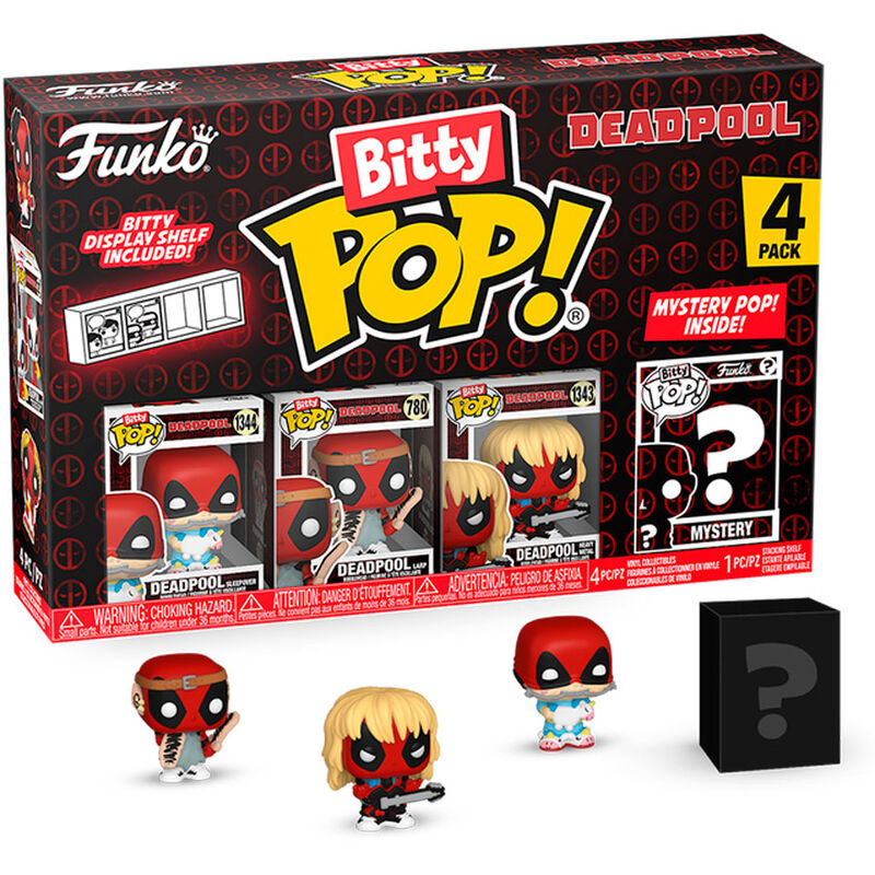 Your favourite Pops! have been shrunk into Bitty Pops! Expand your collection with this assortment of Bitty Pop! figures featuring your most beloved cartoon characters! Each 4-pack comes with one rare or hyper rare mystery Bitty Pop! to complete the series. Bitty Pops! are packaged in hard acrylic cases with detachable bottom lids. Detachable bottom lids double as acrylic bases