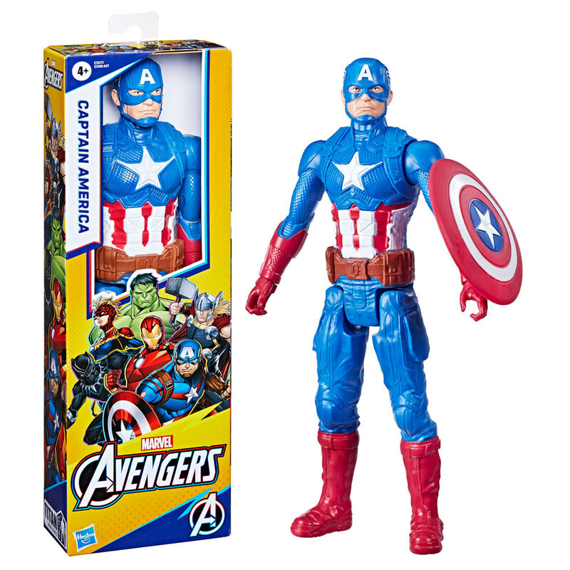 Marvel Avengers Titan Hero Captain America Deluxe Figur 30cm
