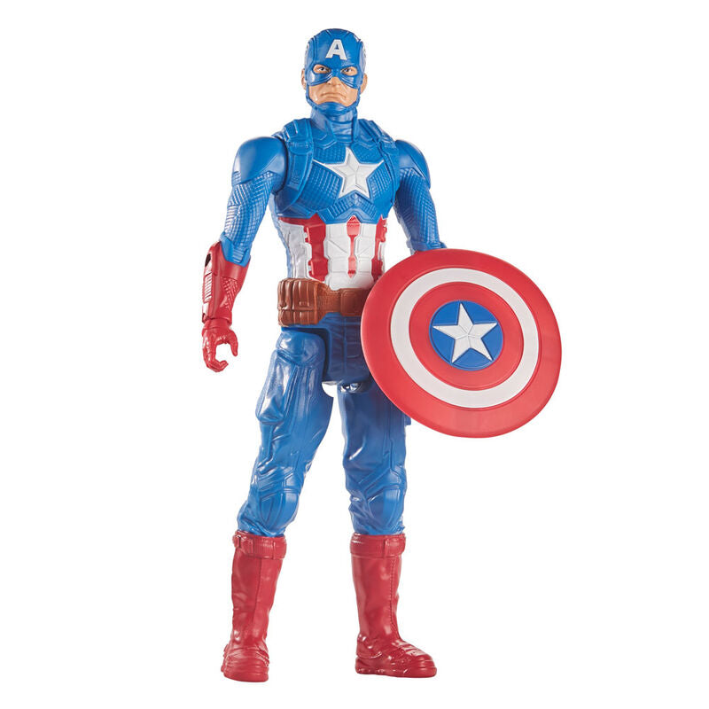 Marvel Avengers Titan Hero Captain America Deluxe Figur 30cm