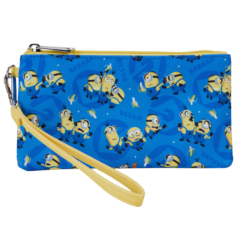Loungefly Despicable Me Minions Nylon Zipper Wrislet Plånbok
