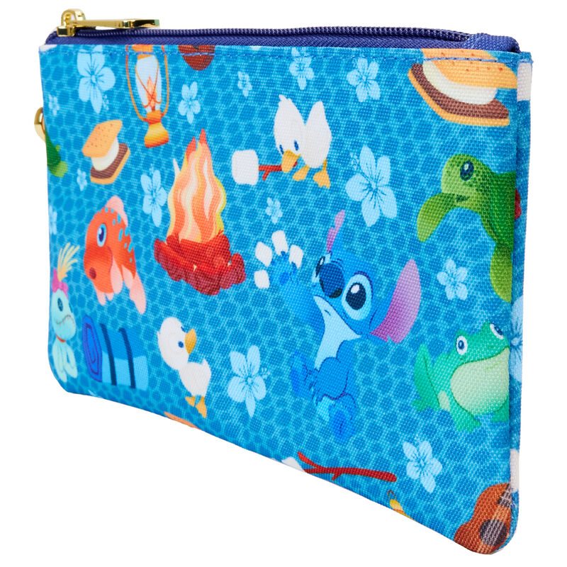 Loungefly Disney Stitch Camping Cuties Zipper Wrislet Wallet