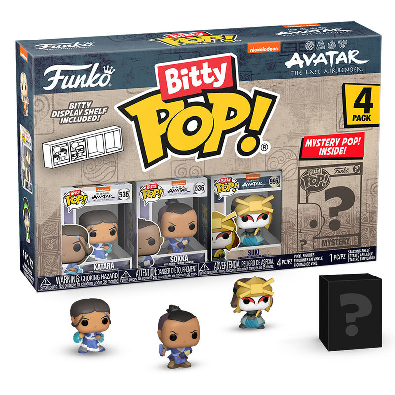 Blister 4 Figurer Bitty POP Avatar The Last Airbender Katara