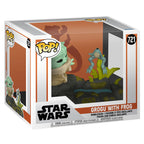 POP figur Deluxe Star Wars The Mandalorian Grogu med Groda