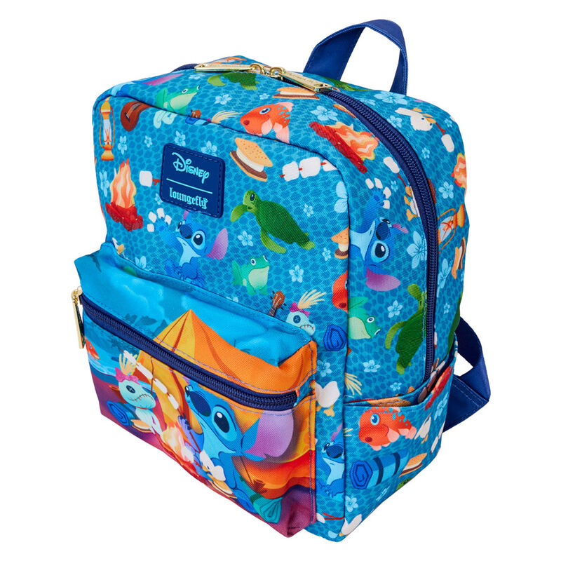 Loungefly Disney Stitch Camping Cuties Mini Rygsäck 24cm