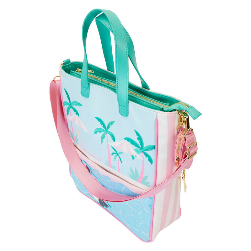 Loungefly Disney Minnie Mouse Semester Stil Tote Bag med Myntväska