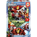Marvel Avengers Pussel 2x48 Bitar